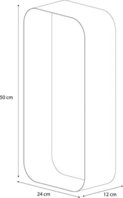 Sealskin Brix - Wandkubus Wandelement Wandrek - 12x50x24 Cm - Metaal - Zwart 25 Sealskin Brix - Wandkubus Wandelement Wandrek - 12x50x24 Cm - Metaal - Zwart -Badkamerartikelen Winkel 743x1200 2