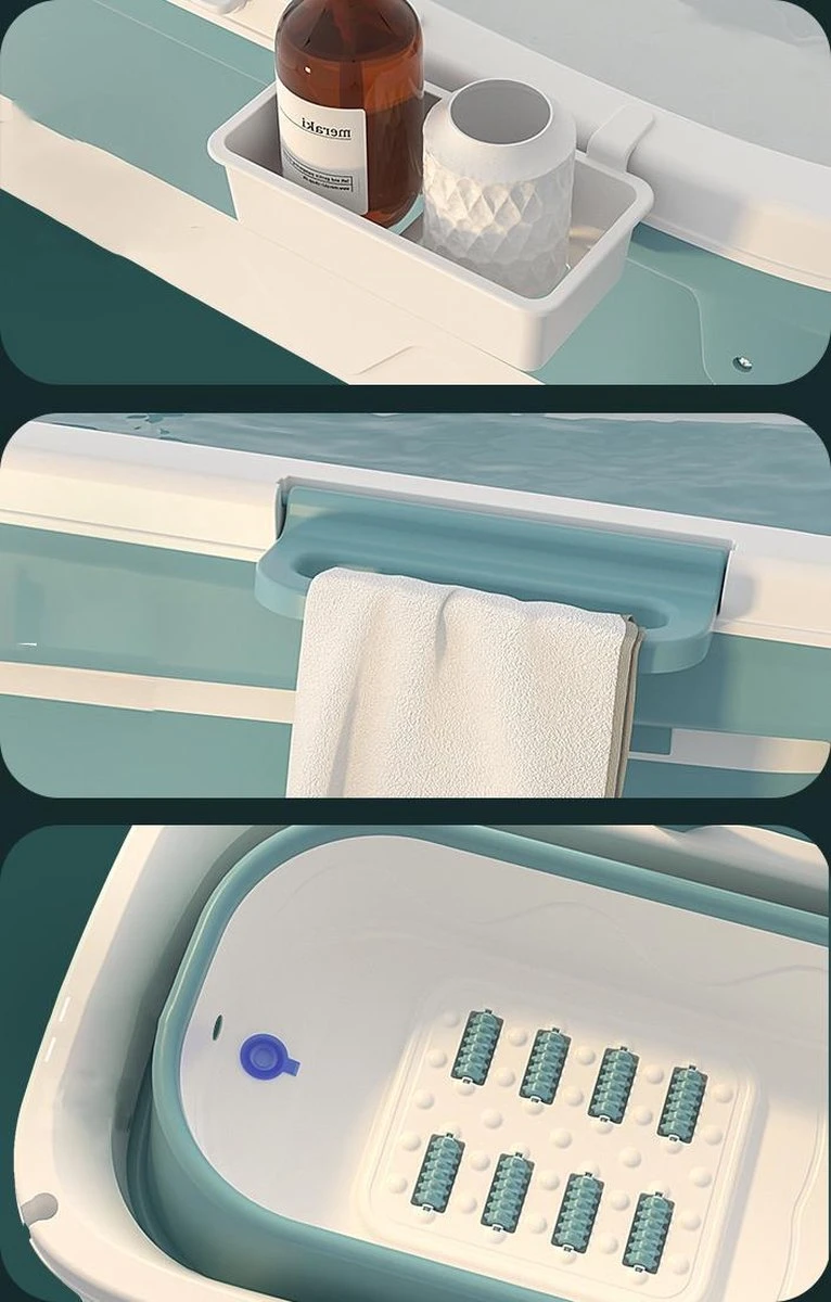 Foresta Volwassenen Zitbad XXL 150CM - Plastic Badkuip - Lime 5 Foresta Volwassenen Zitbad XXL 150CM - Plastic Badkuip - Lime - Afbeelding 5