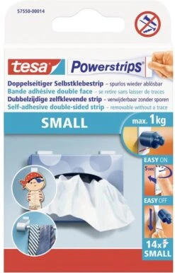 Tesa Powerstrips Dubbelzijdige Kleefstrips Small - 14 Stuks -Badkamerartikelen Winkel 768x1200