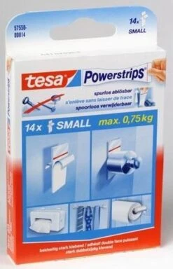 Tesa Powerstrips Dubbelzijdige Kleefstrips Small - 14 Stuks -Badkamerartikelen Winkel 772x1200