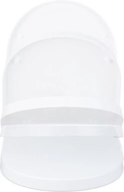 Relaxdays Wc Bril Softclose - D-vorm - Toiletbril Universeel - Toiletdeksel Plastic - Wit -Badkamerartikelen Winkel 777x1200