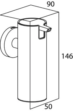Tiger Boston - Zeepdispenser 125 Ml - RVS Geborsteld -Badkamerartikelen Winkel 789x1200