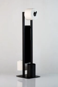 WENKO Toiletbutler Rivalta Zwart - Toiletborstel Met Houder, Toiletrolhouder En Reserverolhouder 26 WENKO Toiletbutler Rivalta Zwart - Toiletborstel Met Houder, Toiletrolhouder En Reserverolhouder -Badkamerartikelen Winkel 799x1200 8