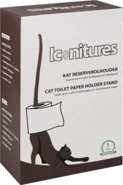KAT Reserverolhouder - Toiletrolstandaard - Keukenrolhouder - WC Rolhouder Staand - Toiletrolhouder Staand - Reserverolhouders - Poes -Badkamerartikelen Winkel 800x1200 15