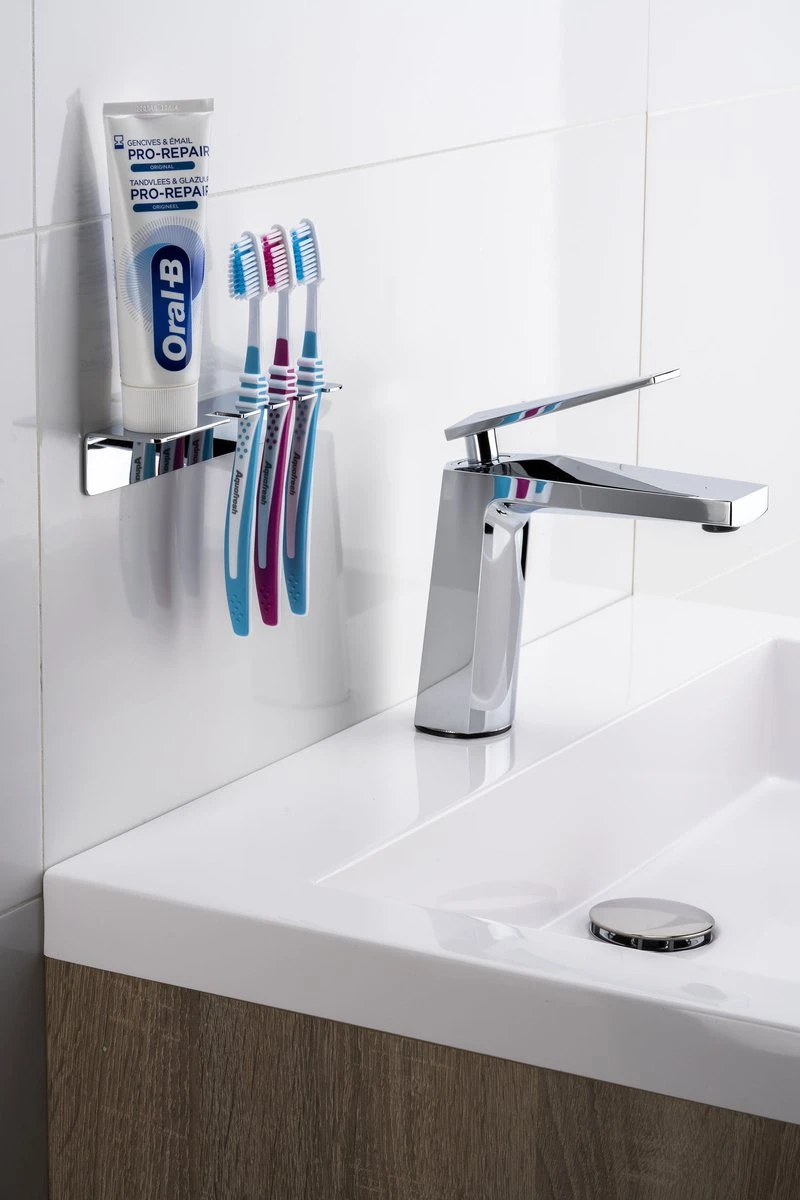 Sagittarius One 40S1 Tandenborstelhouder Chroom | Opzetborstelhouder Zonder Boren | Verchroomd Roestvrij Staal Tandenborstelhouder Hangend | Passend Voor Alle Grote Merken 5 Sagittarius One 40S1 Tandenborstelhouder Chroom | Opzetborstelhouder Zonder Boren | Verchroomd Roestvrij Staal Tandenborstelhouder Hangend | Passend Voor Alle Grote Merken - Afbeelding 5