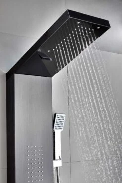 Badplaats Douchepaneel Aras - Zwart - Regendouche Met Mengkraan En Douchekop 7 Badplaats Douchepaneel Aras - Zwart - Regendouche Met Mengkraan En Douchekop -Badkamerartikelen Winkel 800x1200 32