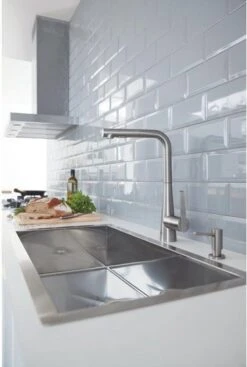 GROHE Cosmopolitan Zeepdispenser - 500ml - Supersteel (RVS) - 40535DC0 -Badkamerartikelen Winkel 808x1200