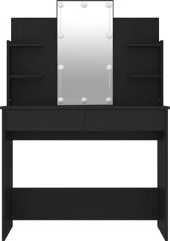 VidaXL Kaptafel Met LED-verlichting 96x40x142 Cm Zwart -Badkamerartikelen Winkel 846x1200 1