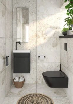 Saqu Tube - Fonteinkraan - Wastafelkraan Voor Het Toilet - Koudwaterkraan - Mat Zwart - C-uitloop -Badkamerartikelen Winkel 848x1200 5