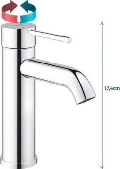 GROHE Essence New Wastafelkraan - Met EcoJoy® - Lage Uitloop - Chroom - 23590001 -Badkamerartikelen Winkel 857x1200 3