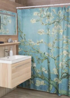 3BMT Douchegordijn Design - Amandelbloesem Van Gogh - 180 X 200 Cm - Met Ringen 7 3BMT Douchegordijn Design - Amandelbloesem Van Gogh - 180 X 200 Cm - Met Ringen -Badkamerartikelen Winkel 865x1200
