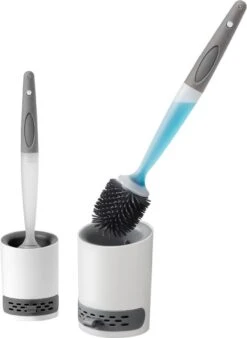 Mdxl® Siliconen WC Borstel Met Zeepdispenser - Hervulbaar - Vrijstaand Of Hangend - Sneldrogend, Hygiënisch & Antibacteriële Werking - Zonder Boren - Toilet Brush - Toiletborstel Houder - Lekbak 15 Mdxl® Siliconen WC Borstel Met Zeepdispenser - Hervulbaar - Vrijstaand Of Hangend - Sneldrogend, Hygiënisch & Antibacteriële Werking - Zonder Boren - Toilet Brush - Toiletborstel Houder - Lekbak -Badkamerartikelen Winkel 878x1200