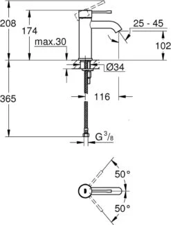 GROHE Essence New Wastafelkraan - Met EcoJoy® - Lage Uitloop - Chroom - 23590001 -Badkamerartikelen Winkel 911x1200 1
