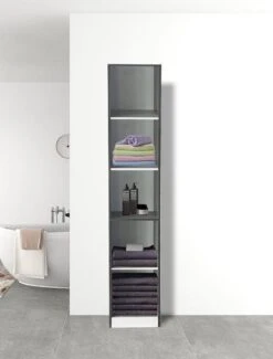 Kolomkast 5 Open Vakken - Opbergkast Badkamer Slaapkamer Of Hal - 180 Cm Hoog -Badkamerartikelen Winkel 912x1200 4