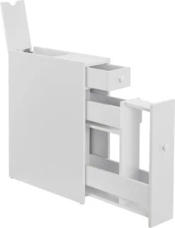 Niskast Badkamerkast Met 2 Lades 58x16x48 Cm Wit -Badkamerartikelen Winkel 920x1200