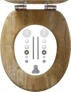 Tiger Hetta - Toiletbril Met Deksel - WC Bril - MDF - Bruin -Badkamerartikelen Winkel 938x1200