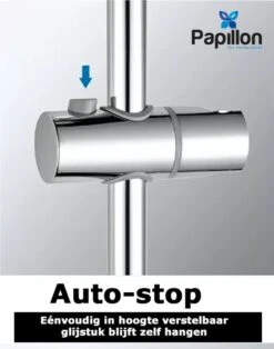 Merkloos Glijstang - Douche Glijstang - Met Zeepschaal En Glijstuk - Papillon Chroom -Badkamerartikelen Winkel 944x1200 1
