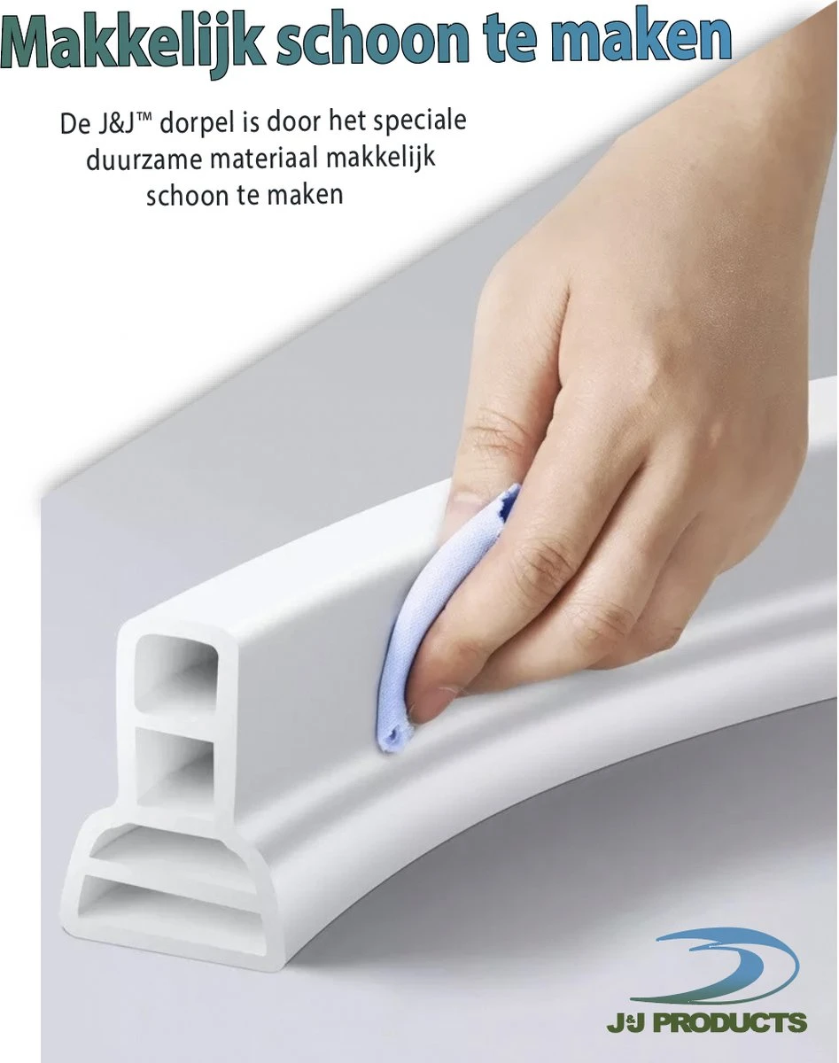 Merkloos Hoge Zelfklevende Waterkering Badkamer 100 Cm - Douchedorpel - Wateroverlast - Douchebak - Waterstopper - Sanitair Dorpel - Water - Douche - Badkamer - Schimmel Badkamer - Douche Kabine - Siliconen 3 Merkloos Hoge Zelfklevende Waterkering Badkamer 100 Cm - Douchedorpel - Wateroverlast - Douchebak - Waterstopper - Sanitair Dorpel - Water - Douche - Badkamer - Schimmel Badkamer - Douche Kabine - Siliconen - Afbeelding 3