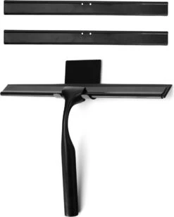 Douchewisser Met Ophanghaak En 2 Extra Strips - Raamwisser Voor Douche - Raamtrekker Zwart