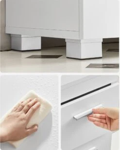 Signature Home Beirut Wastafel - Badkamerkast Met 3 Grote Lades - Badkamerkast - 2 Vakken Achter De Deur - Badkameronderkast Met Poten - 30 X 70 X 64 Cm - Wit 9 Signature Home Beirut Wastafel - Badkamerkast Met 3 Grote Lades - Badkamerkast - 2 Vakken Achter De Deur - Badkameronderkast Met Poten - 30 X 70 X 64 Cm - Wit -Badkamerartikelen Winkel 960x1200 13