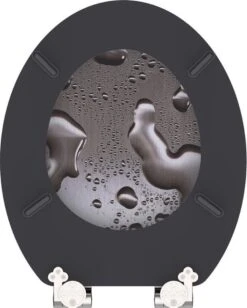 SCHÜTTE WC-Bril 80123 GREY STEEL - MDF-Hout - Soft Close - Verchroomde Scharnieren - Decor - 3-zijdige Print -Badkamerartikelen Winkel 962x1200 5