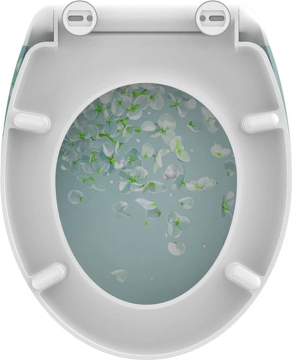 SCHÜTTE WC-Bril 82381 FLOWER IN THE WIND - Duroplast - Soft Close - Afklikbaar - RVS-Scharnieren - Decor - 3-zijdige Print 9 SCHÜTTE WC-Bril 82381 FLOWER IN THE WIND - Duroplast - Soft Close - Afklikbaar - RVS-Scharnieren - Decor - 3-zijdige Print - Afbeelding 9