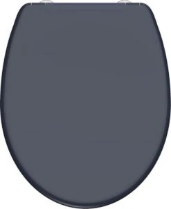 SCHÜTTE WC-Bril 82304 ANTHRAZIT - Duroplast - Soft Close - Afklikbaar - RVS-Scharnieren - Gelakt - Antraciet