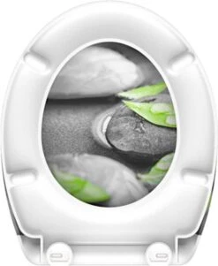 SCHÜTTE WC-Bril 82374 STONE - Duroplast - Soft Close - Afklikbaar - RVS-Scharnieren - Decor - 3-zijdige Print -Badkamerartikelen Winkel 985x1200